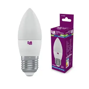 Лампа светодиодная свеча ELM 6W E27 4000K (18-0050) UA