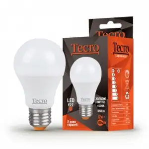 Лампа светодиодная Tecro 12W E27 4000K (TL-A60-12W-4K-E27) UA