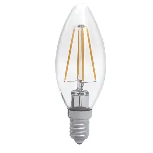 Лампа светодиодная свеча ретро Electrum Filament 4W E14 3000K (A-LC-1942) UA