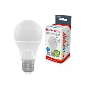 Лампа светодиодная стандартная Electrum 8W E27 4000K (A-LS-1919) UA