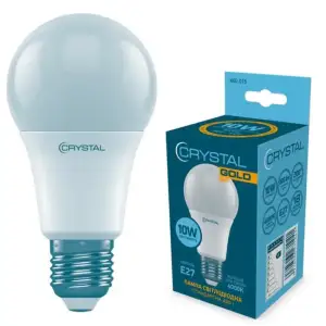 Лампа светодиодная стандартная Crystal Gold 10W Е27 4000K (A60-015) UA