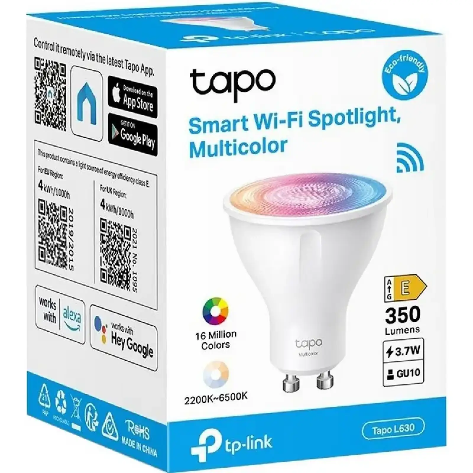 Розумна багатокольорова Wi-Fi лампа TP-Link Tapo L630 UA