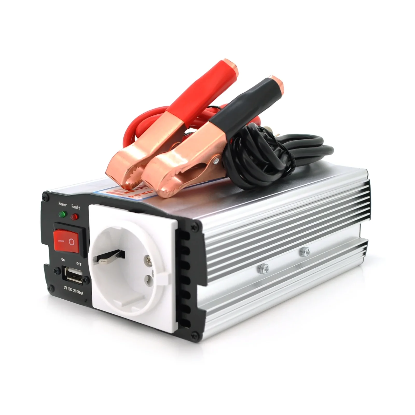 Инвертор напряжения Mervesan MRV-15012 (150W), 12/220V, approximated, 1Shuko, клемы + крокодилы, Box (MRV-15012/29171) UA