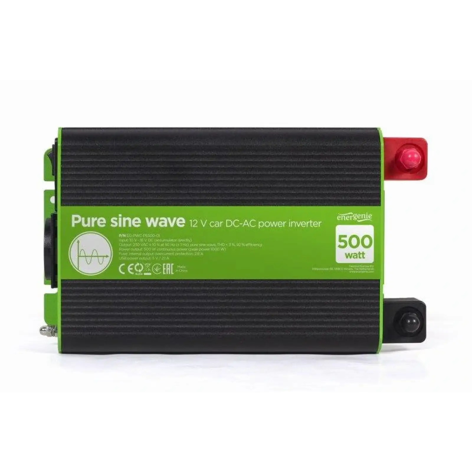 Автомобильный инвертор EnerGenie EG-PWC-PS500-01 500W UA