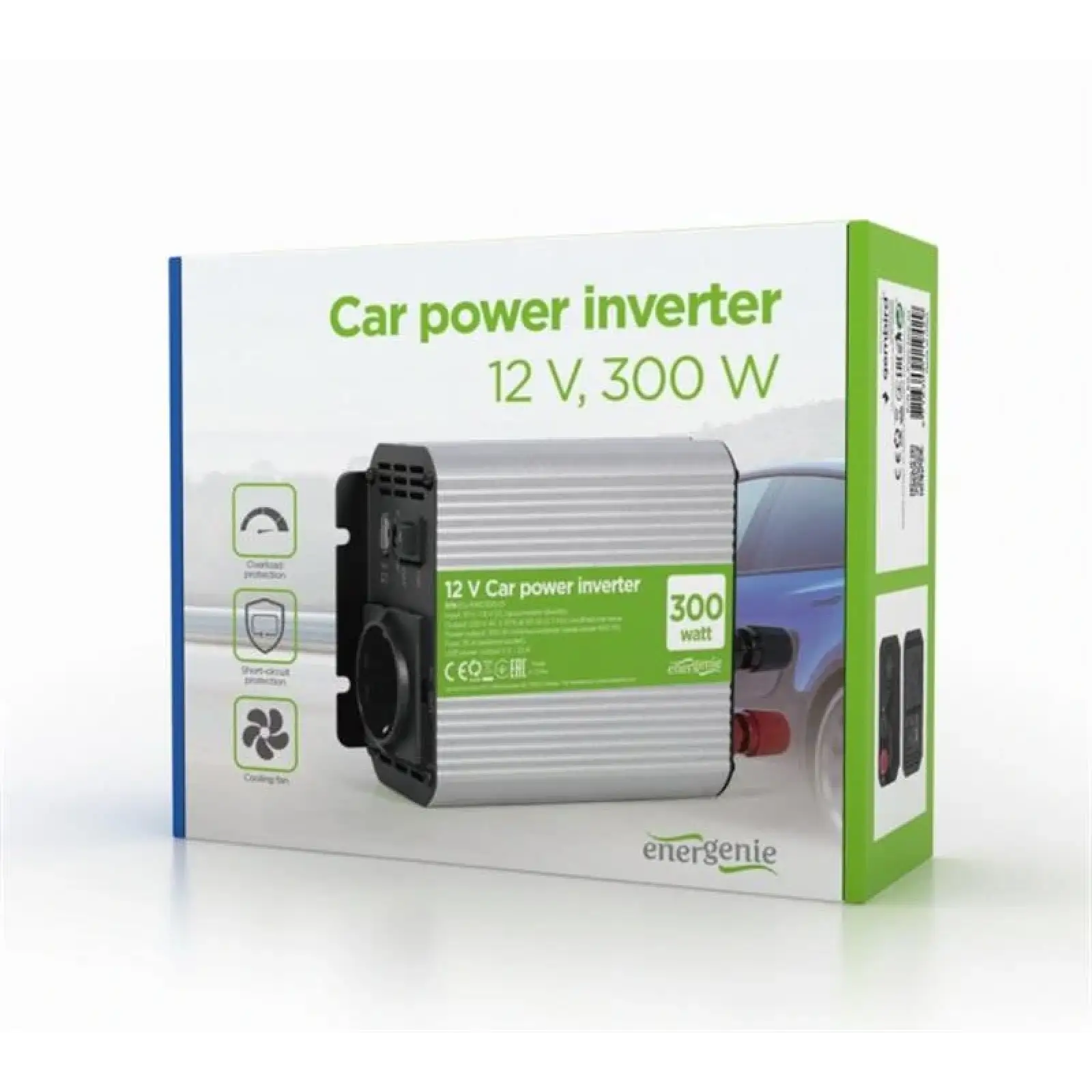 Автомобильный инвертор EnerGenie EG-PWC300-01 300W UA