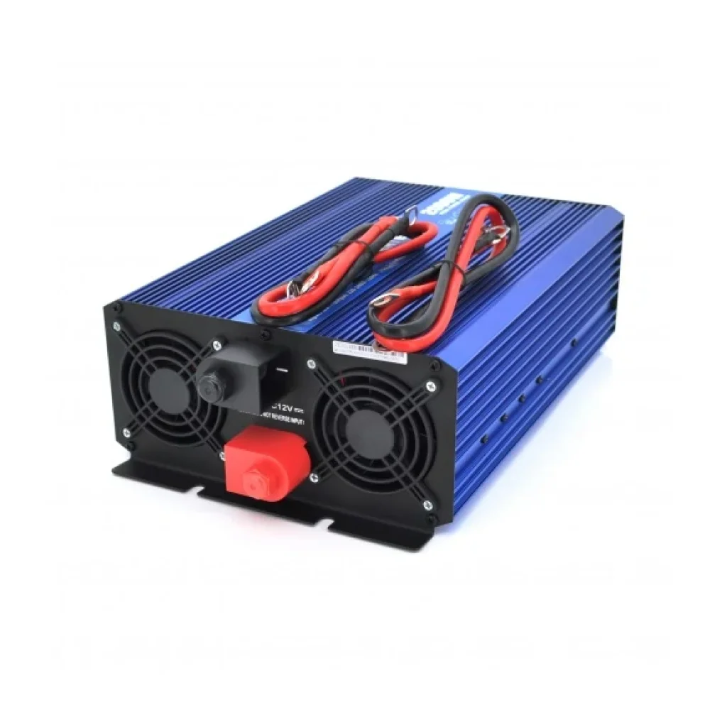 Інвертор напруги Carspa Sinus-P2000-122/28927 (2000Вт), 12/220V, 2xShuko, 1USB, клеми, Carspa-SINUS-P2000-122/28927 UA