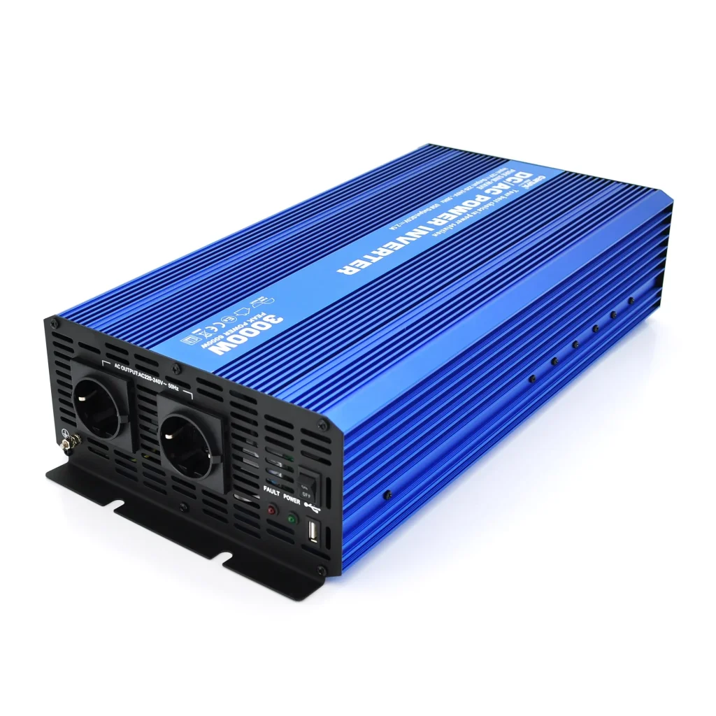 Інвертор напруги Carspa-SINUS-P3000-122/28929 (3000Вт), 12/220V, 2xShuko, 1USB, клеми UA