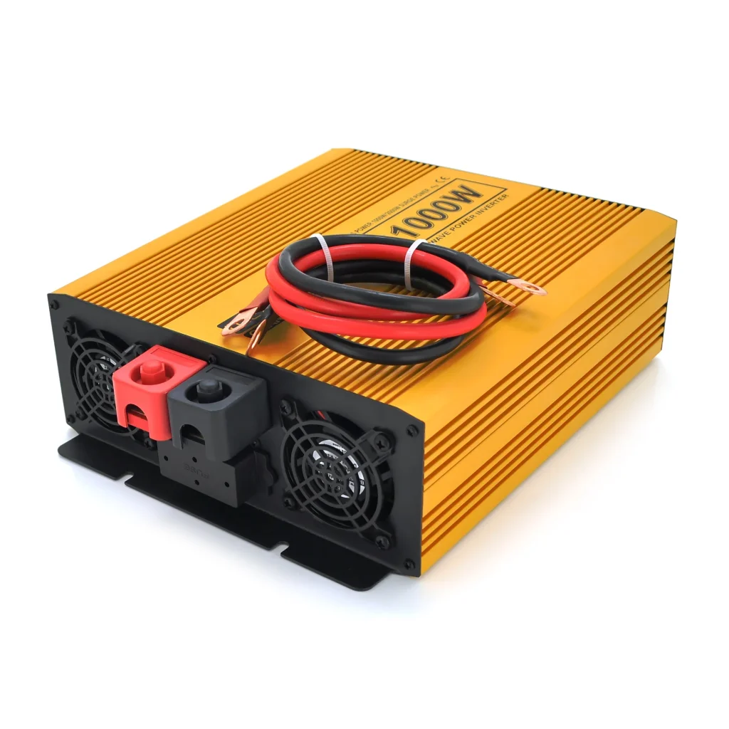 Інвертор напруги Mexxsun MXSPSW-1000, 12V/220V, 1000W з правильною синусоїдою, 2 Shuko, клемні дроти (MXSPSW-1000-12S/29176) UA