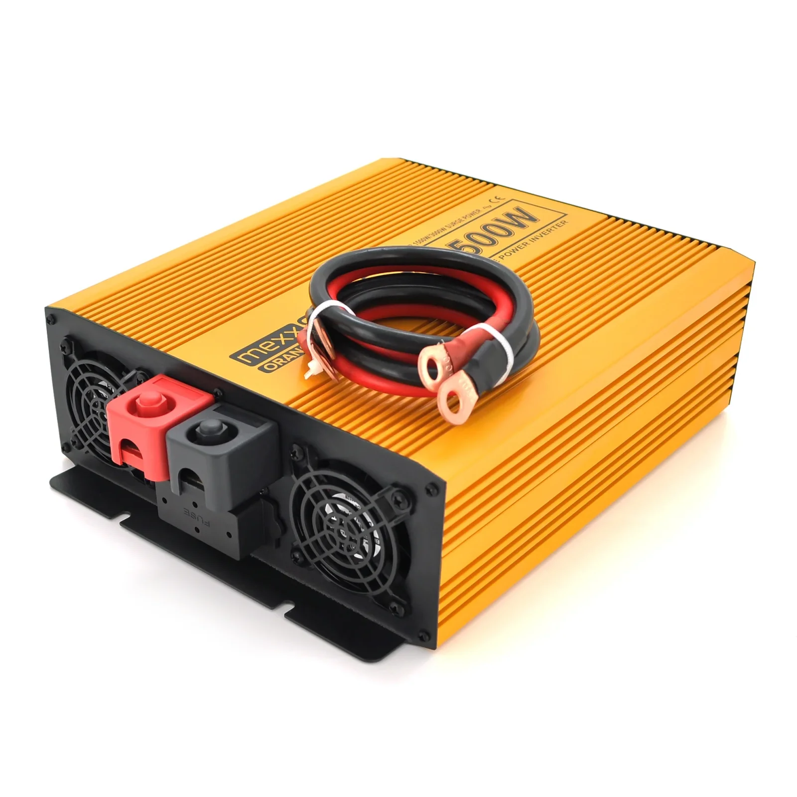 Инвертор напряжения Mexxsun MXSPSW-1500, 12V/220V, 1500W с правильной синусоидой, 2 Shuko, клемные провода (MXSPSW-1500-12S/29180) UA