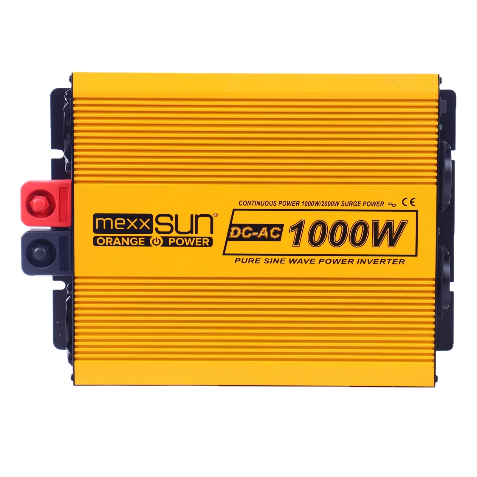 Инвертор напряжения Mexxsun MXSPSW-1000, 12V/220V, 1000W с правильной синусоидой, 2 Shuko, клемные провода (MXSPSW-1000-12S/29176) UA