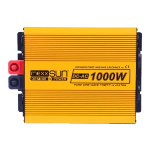 Инвертор напряжения Mexxsun MXSPSW-1000, 24V/220V, 1000W с правильной синусоидой, 2 Shuko, клемные провода (MXSPSW-1000-24S/29179) UA