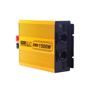 Инвертор напряжения Mexxsun MXSPSW-1500, 12V/220V, 1500W с правильной синусоидой, 2 Shuko, клемные провода (MXSPSW-1500-12S/29180) UA