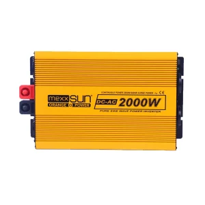 Инвертор напряжения Mexxsun MXSPSW-2000, 12V/220V, 2000W с правильной синусоидой, 2 Shuko, клемные провода (MXSPSW-2000-12S/29182) UA