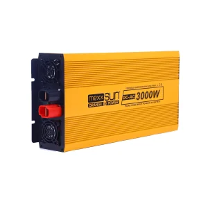 Інвертор напруги Mexxsun MXSPSW-3000, 12V/220V, 3000W з правильною синусоїдою, 2 Shuko, клемні дроти (MXSPSW-3000-12S/29185) UA
