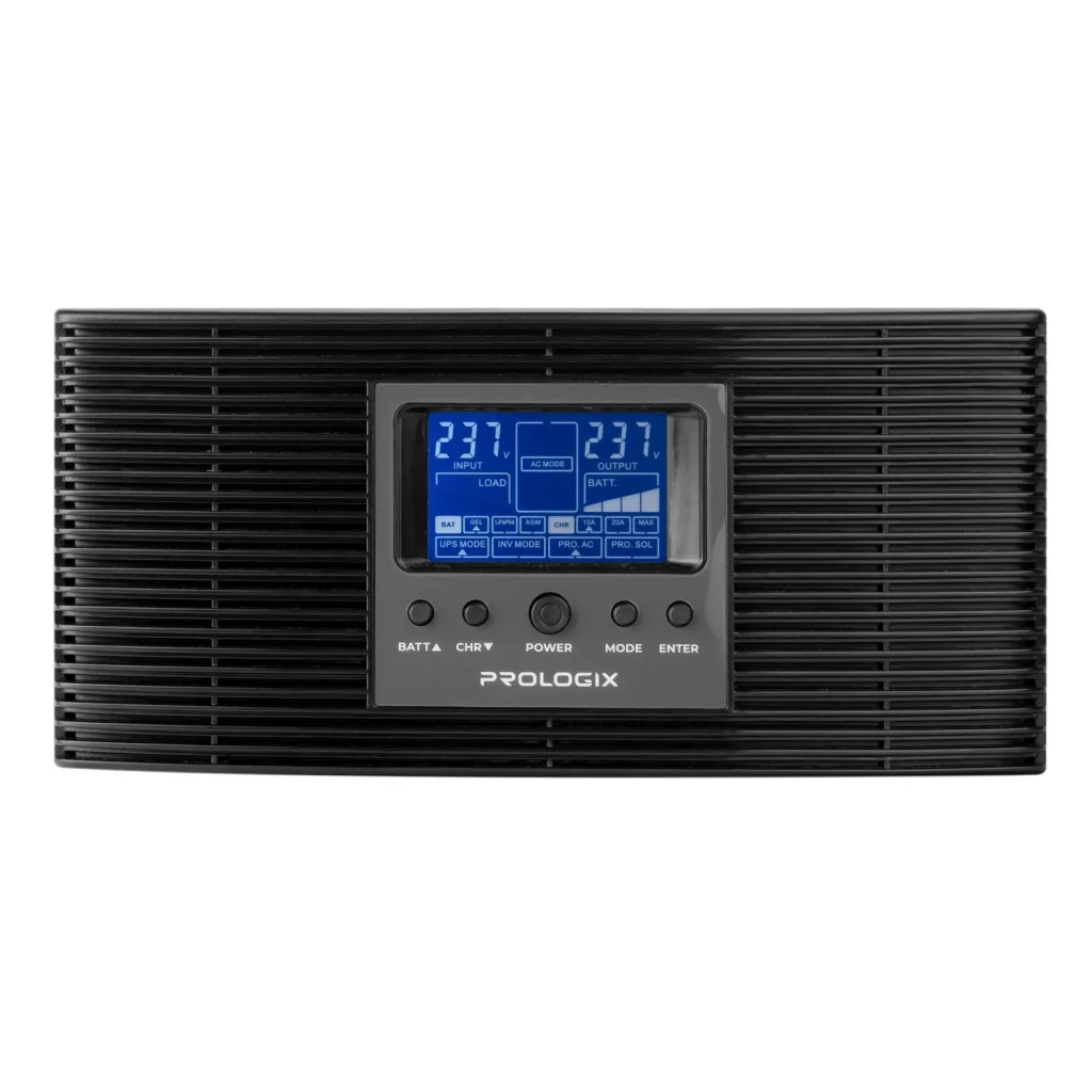 Інвертор Prologix 1000 (PLP1000XL), із правильною синусоїдою, 2 x євро, під зовнішній АКБ 12В UA