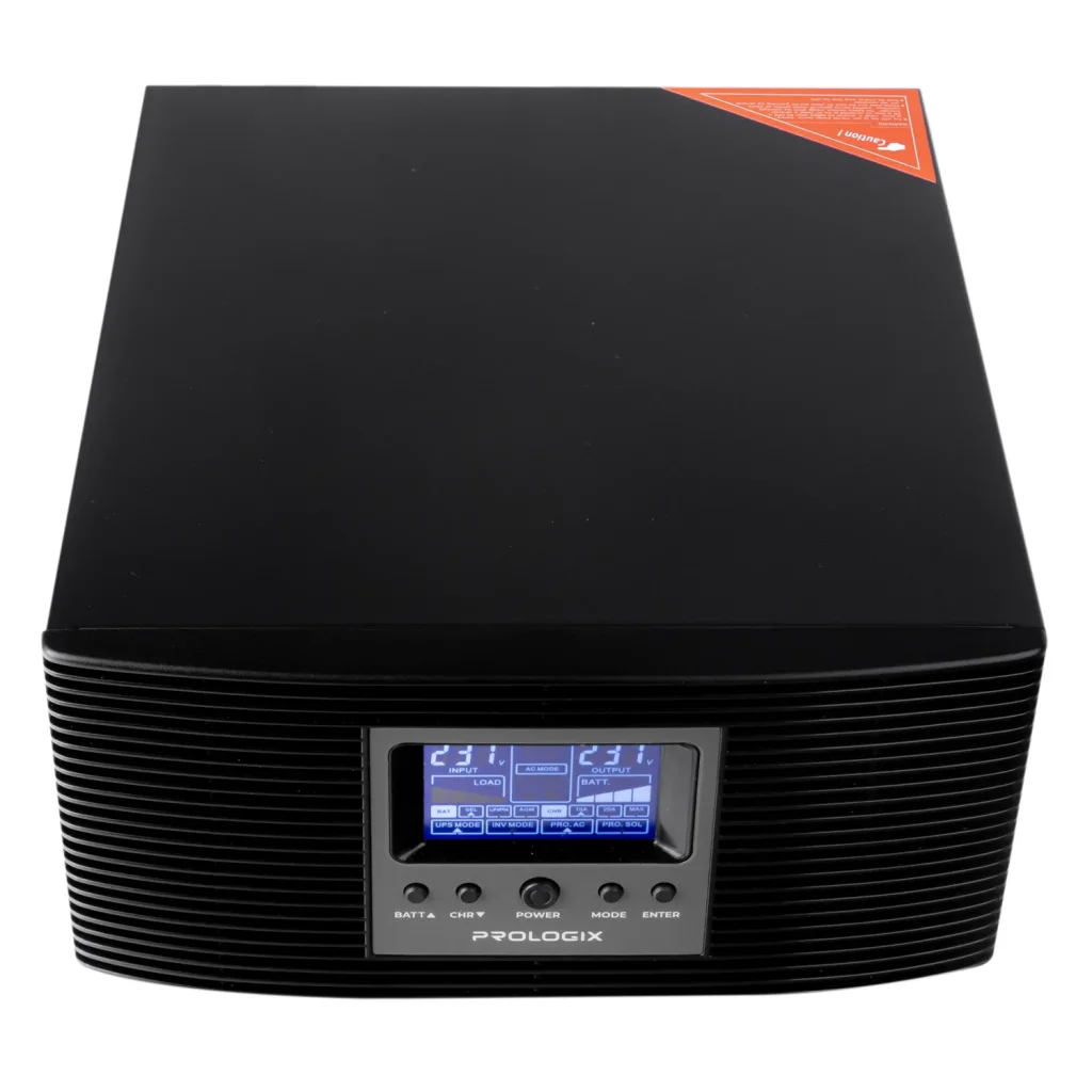 Інвертор Prologix 1000 (PLP1000XL), із правильною синусоїдою, 2 x євро, під зовнішній АКБ 12В UA