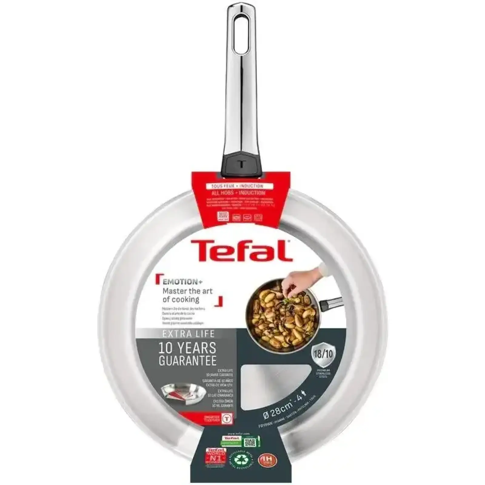 Сковорода Tefal Emotion+ Stainless Steel 28 см (E3350645) UA