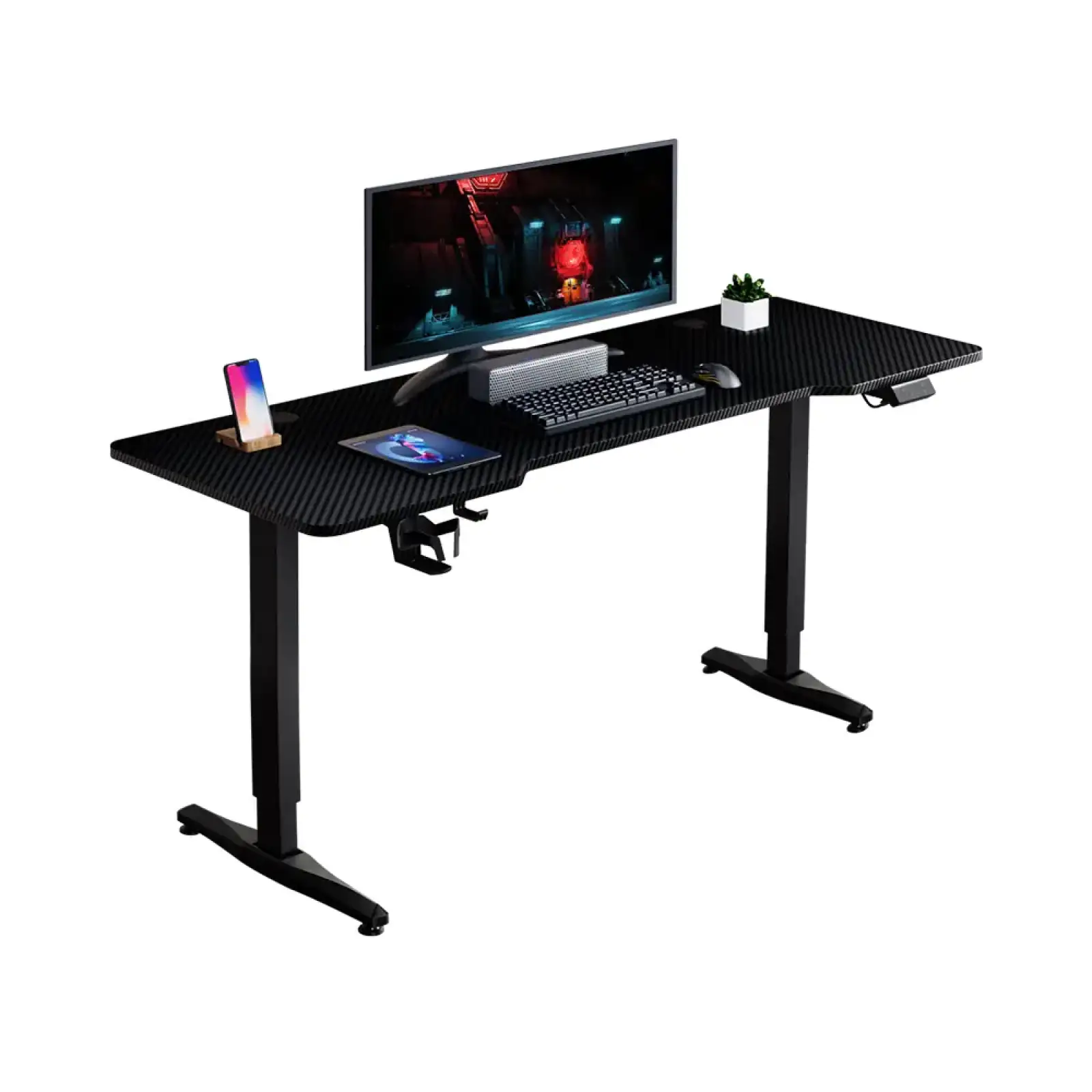 Геймерський стіл 1stPlayer Moto-E 1460 Black UA