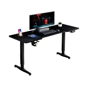 Геймерський стіл 1stPlayer Moto-E 1460 Black UA