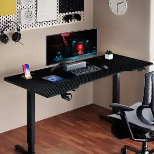 Геймерський стіл 1stPlayer Moto-E 1460 Black UA