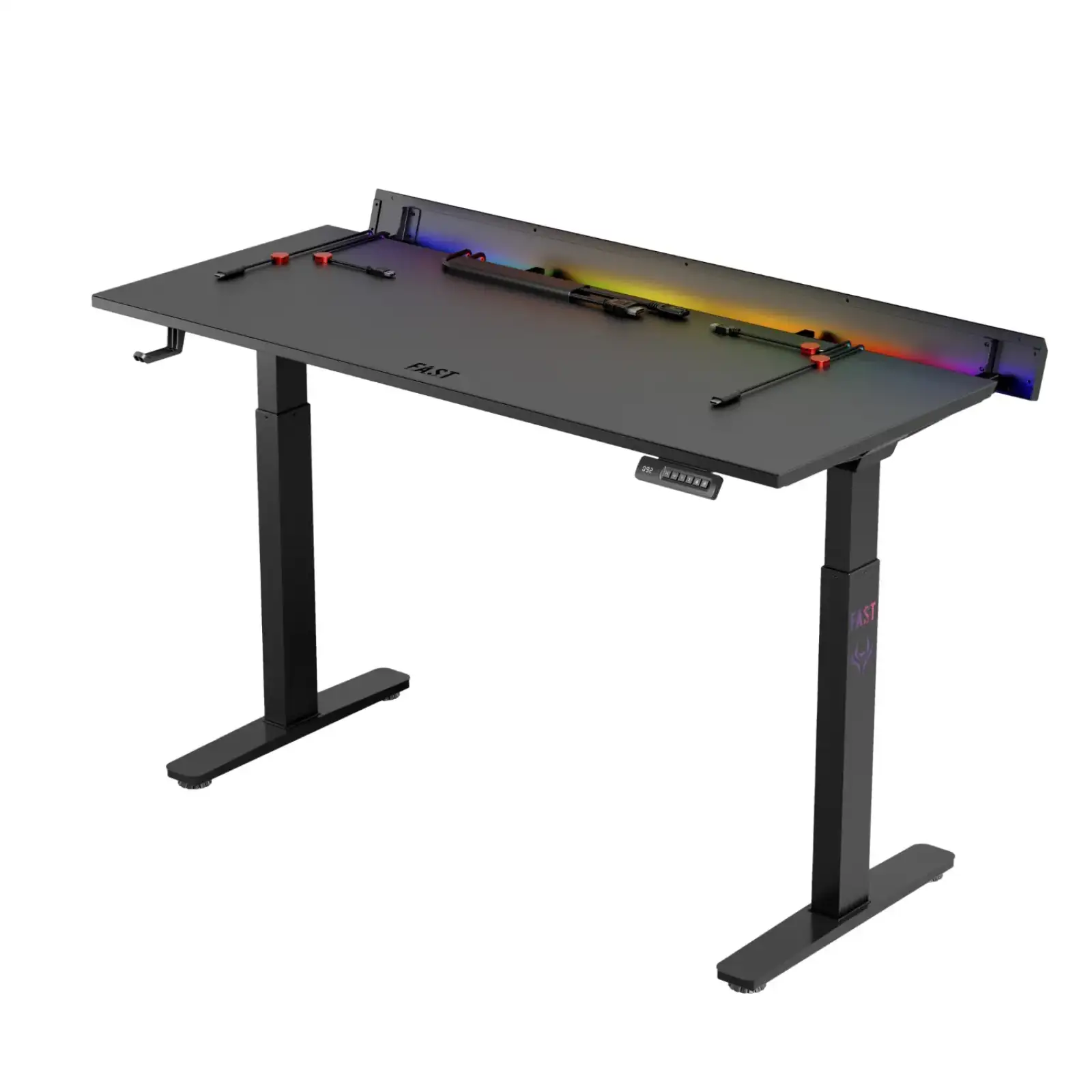 Геймерский стол 1stPlayer F.A.S.T Black (FAST-1470-RGB-BK) UA