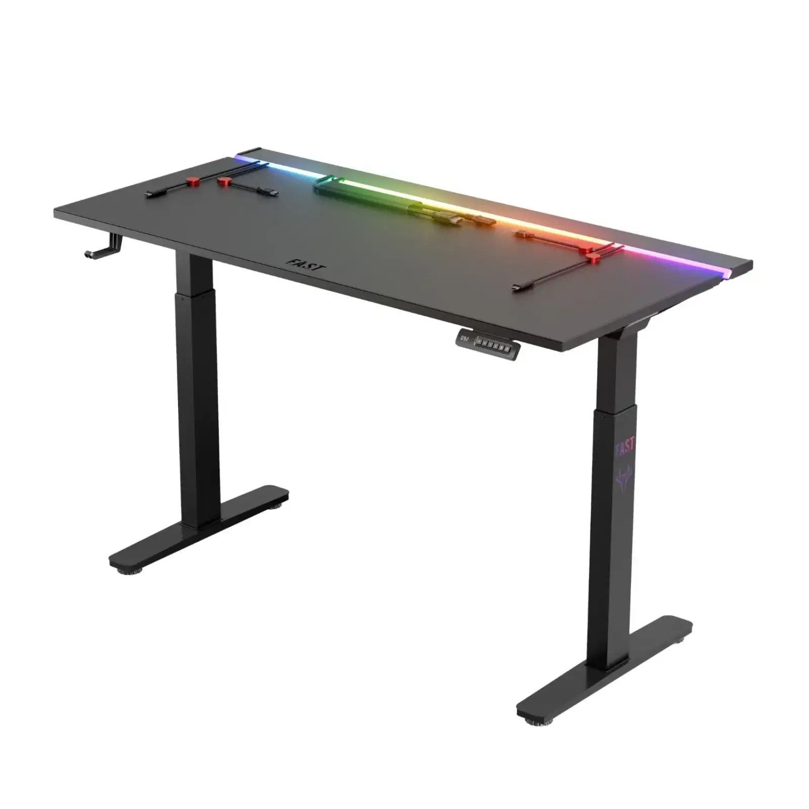 Геймерский стол 1stPlayer F.A.S.T Black (FAST-1470-RGB-BK) UA