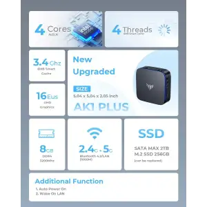 Неттоп NiPoGi AK1 Plus (634562469724) UA