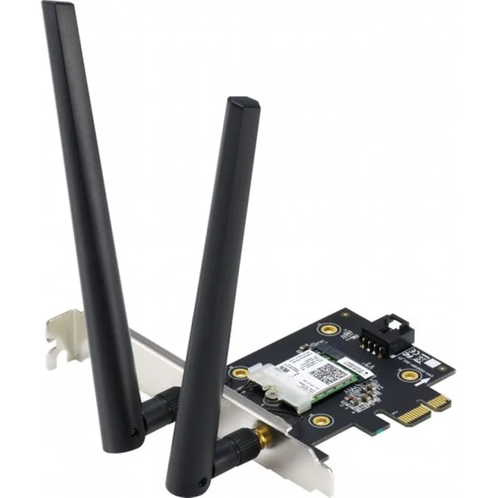 Бездротовий адаптер Asus PCE-AX1800 (AX1800, Bluetooth 5.2, WPA3, MU-MIMO, 2 зовнішні антени) UA
