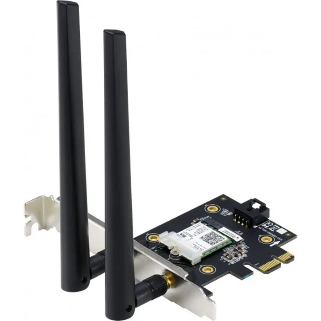 Бездротовий адаптер Asus PCE-AX1800 (AX1800, Bluetooth 5.2, WPA3, MU-MIMO, 2 зовнішні антени) UA