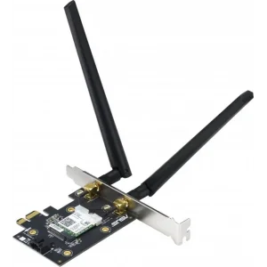 Бездротовий адаптер Asus PCE-AX1800 (AX1800, Bluetooth 5.2, WPA3, MU-MIMO, 2 зовнішні антени) UA
