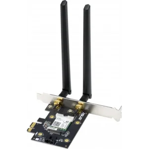 Бездротовий адаптер Asus PCE-AX1800 (AX1800, Bluetooth 5.2, WPA3, MU-MIMO, 2 зовнішні антени) UA