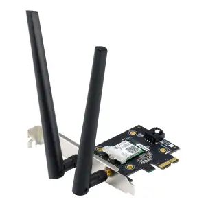 Беспроводной адаптер Asus PCE-AX3000 (AX 3000, WiFi6, WPA3, Bluetooth 5.0, 2 внешних антенны) UA