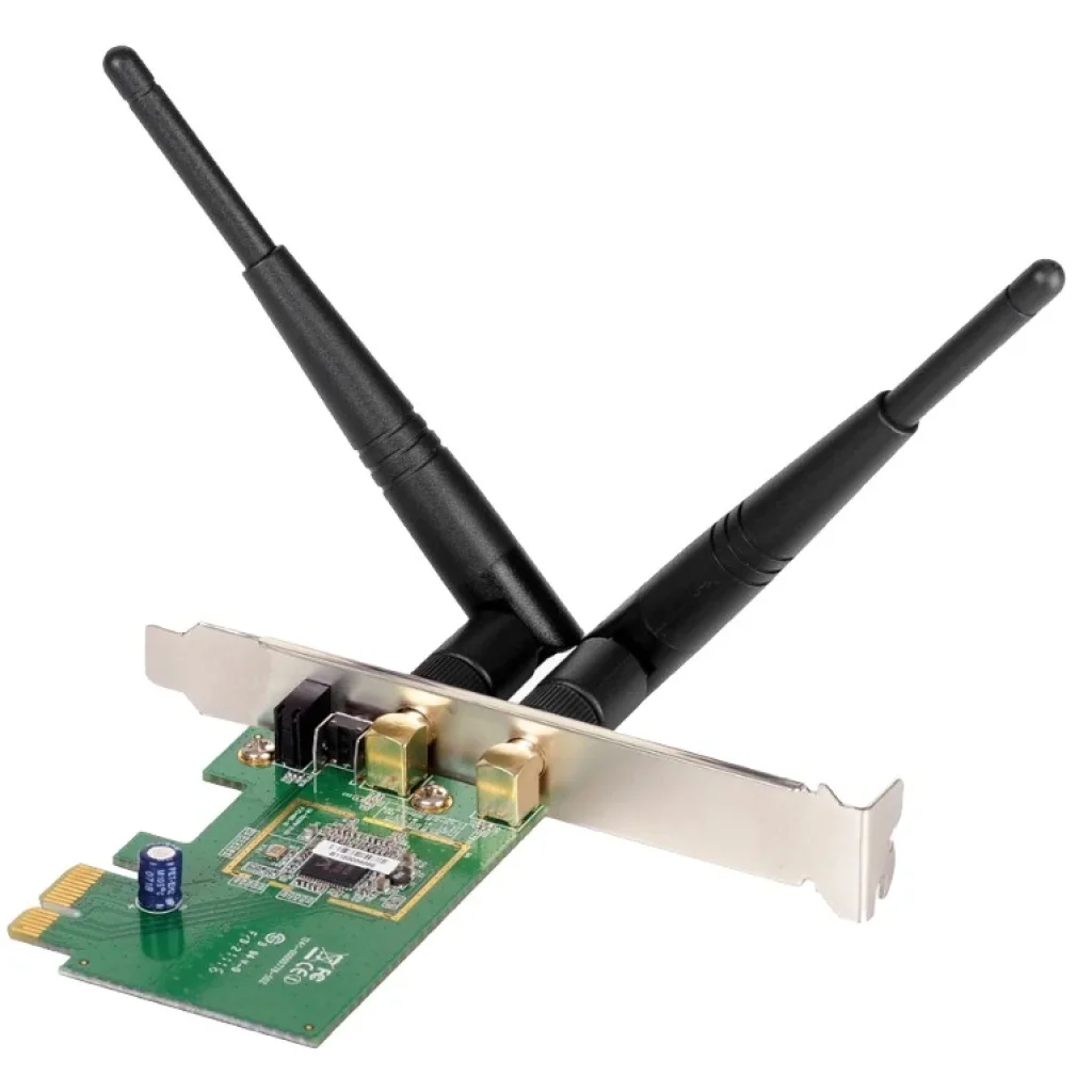 Бездротовий адаптер Edimax EW-7612PIN v2 (N300, +кріплення low profile, 2 антени по 3 дБи), EW-7612PIN V2.0 UA