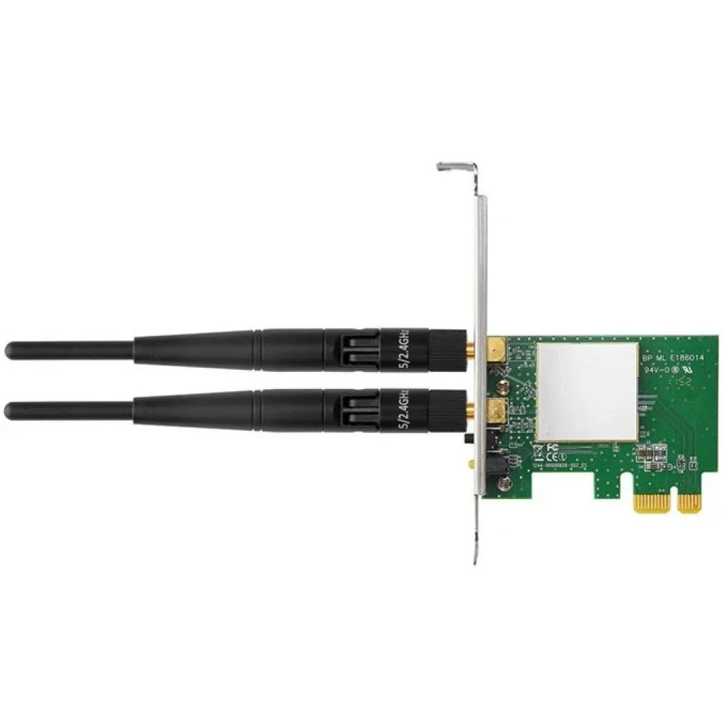 Бездротовий адаптер Edimax EW-7612PIN v2 (N300, +кріплення low profile, 2 антени по 3 дБи), EW-7612PIN V2.0 UA