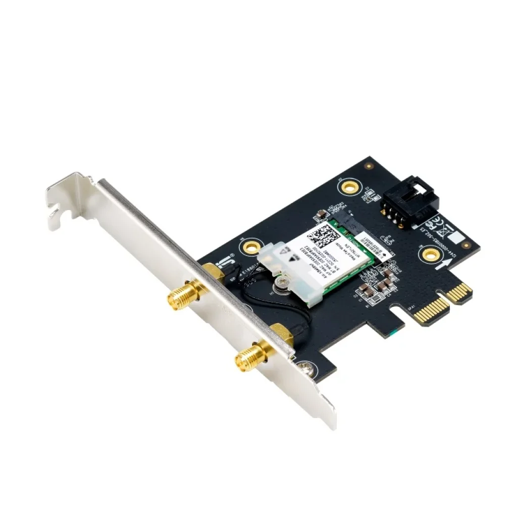 Бездротовий адаптер Asus PCE-AXE5400 (Wi-Fi 6/6E, Bluetooth 5.2, MU-MIMO, OFDMA, 2 зовнішні антени) UA