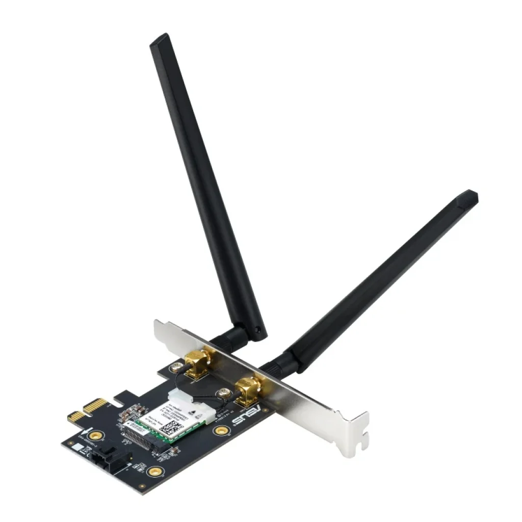 Бездротовий адаптер Asus PCE-AXE5400 (Wi-Fi 6/6E, Bluetooth 5.2, MU-MIMO, OFDMA, 2 зовнішні антени) UA