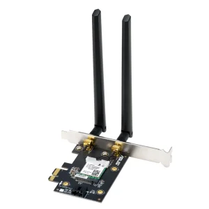 Бездротовий адаптер Asus PCE-AXE5400 (Wi-Fi 6/6E, Bluetooth 5.2, MU-MIMO, OFDMA, 2 зовнішні антени) UA