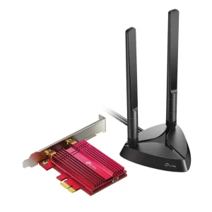 Бездротовий адаптер PCIe TP-Link ARCHER TX3000E (AX3000, Wi-Fi 6, Bluetooth 5.0, WPA3, 2 зовнішні виносні антени), ARCHER-TX3000E UA
