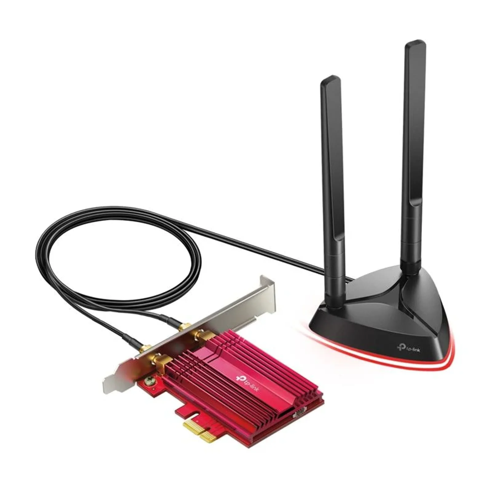 Бездротовий адаптер PCIe TP-Link ARCHER TX3000E (AX3000, Wi-Fi 6, Bluetooth 5.0, WPA3, 2 зовнішні виносні антени), ARCHER-TX3000E UA