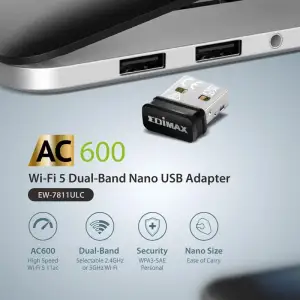 Бездротовий адаптер Edimax EW-7811ULC (AC600, nano) UA
