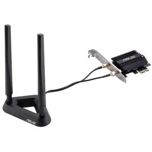 Бездротовий адаптер Asus PCE-AX58BT (AX3000, WiFi6, WPA3, Bluetooth 5.0, MU-MIMO, OFDMA, 2 зовнішні антени) UA