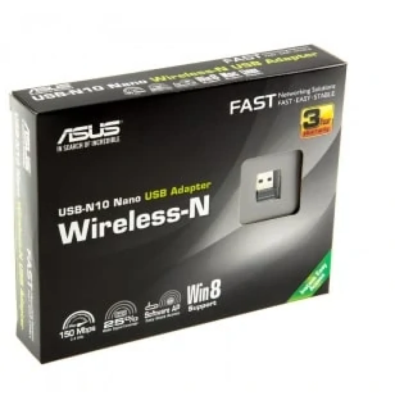 Бездротовий адаптер Asus USB-N10 NANO (N150, USB2.0) UA