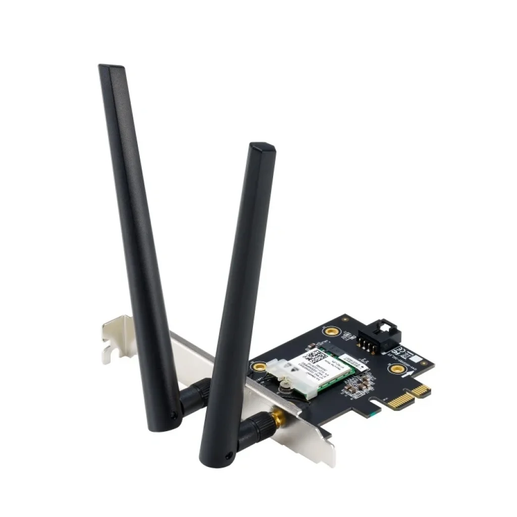 Бездротовий адаптер Asus PCE-AXE5400 (Wi-Fi 6/6E, Bluetooth 5.2, MU-MIMO, OFDMA, 2 зовнішні антени) UA