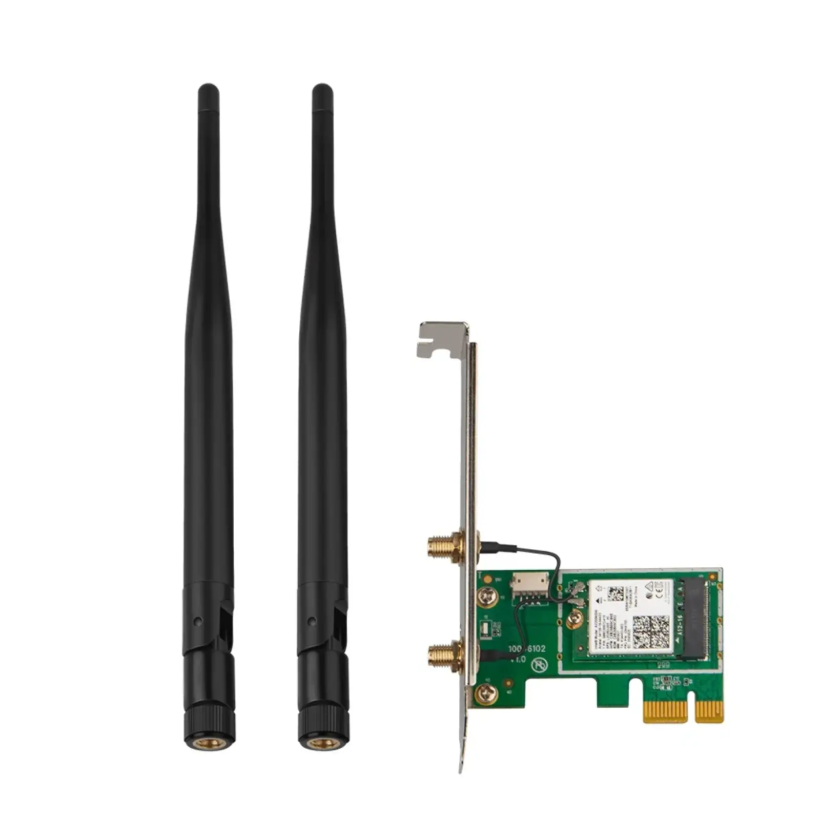 Беспроводной адаптер Tenda E30 (AX3000, Wi-Fi 6, Bluetooth 5.0, WPA3, 2 внешних 5 dbi антенны) UA