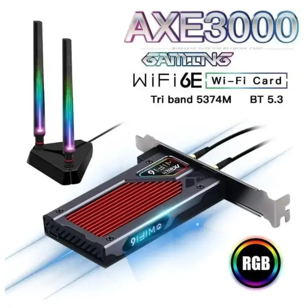 Беспроводной адаптер Fenvi FV-AXE3000RGB Gaming (Intel AX210) UA