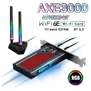 Беспроводной адаптер Fenvi FV-AXE3000RGB Gaming (Intel AX210) UA