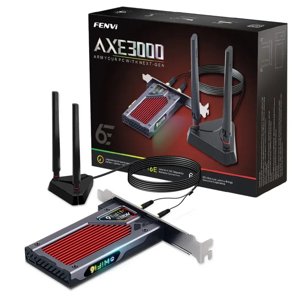 Беспроводной адаптер Fenvi FV-AXE3000RGB Gaming (Intel AX210) UA