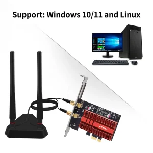 Бездротовий адаптер Fenvi FV-AXE3000PRO (Intel AX210) UA