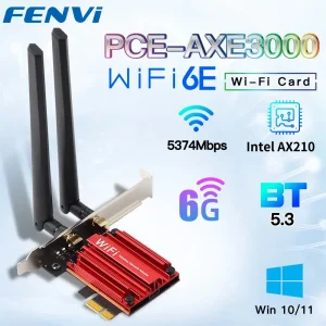 Бездротовий адаптер Fenvi PCE-AXE3000 (Intel AX210) UA