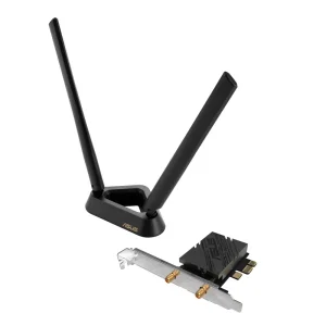 Бездротовий адаптер Asus PCE-BE92BT (BE9400, WiFi7, Intel BE200, BЕ 5.4, 2 зовнішні антени) UA